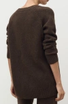 Mango V-neck Sweater In Brown