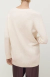 Mango V-neck Sweater In Pink