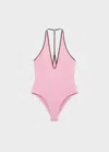 Mango Maillot De Bain Rose Pastel - Femme - L -