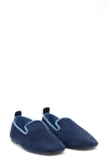 Mango Velour Loafer In Blue