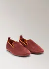 Mango Velour Slippers With Piping Brown In Brown
