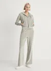 Mango Velour Sweatshirt With Soft Touch Aqua Green In Aqua Green