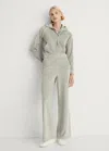 Mango Velour Trousers With Soft Touch Aqua Green