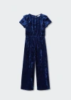 Mango One-piece Suit Navy In Navy