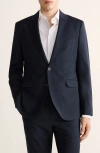 Mango Venice Slim Fit Virgin Wool Jacket In Multi