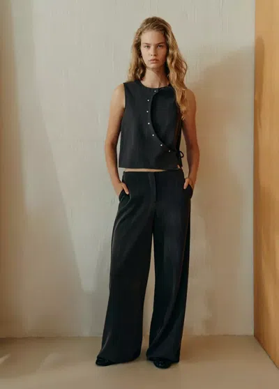 Mango Vest Nochec In Gris