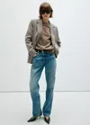 Mango Veste Charlott In Marron