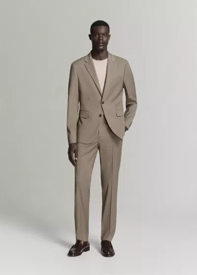 Mango Veste Costume Milán Slim-fit In Neutral