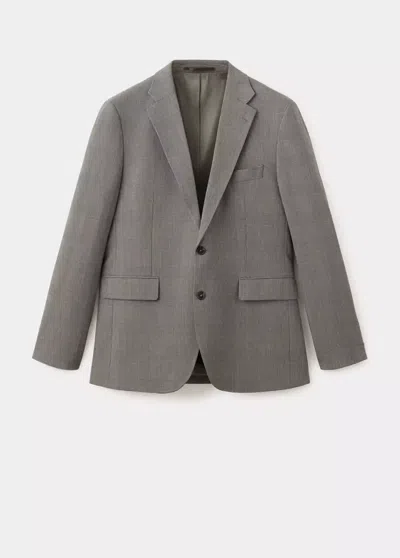 Mango Veste Costume Milán Slim-fit In Marron