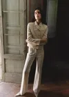Mango Veste Courte Double Boutonnage In Écru