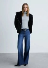 Mango Veste Double Face Similicuir Noir - Femme - Xxl -  In Noir