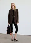 Mango Veste Gaby In Marron