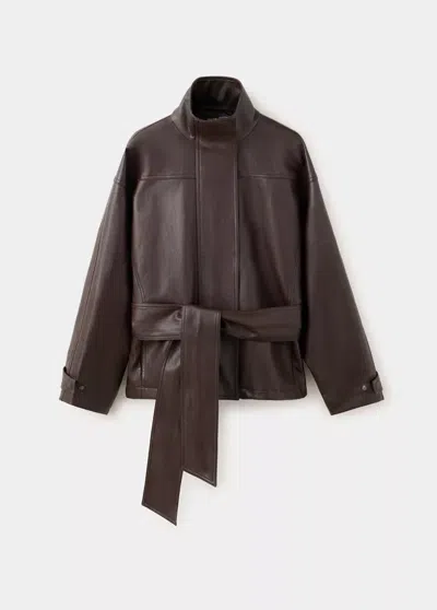 Mango Veste Jackes In Chocolat