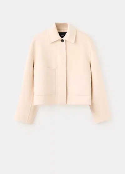 Mango Veste Jandra In Écru