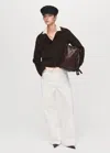 Mango Veste Laine Boutons Café - Femme - Xxl -  In Brown