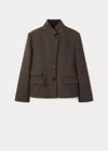 Mango Veste Leo In Marron