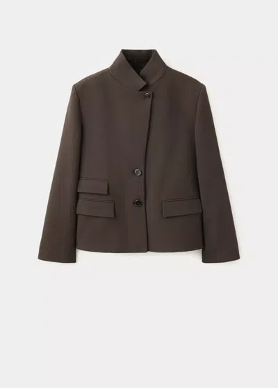 Mango Veste Leo In Marron