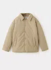 Mango Veste Matelassée In Sable