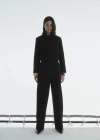 Mango Crop Lapel Suit Jacket Black In Black