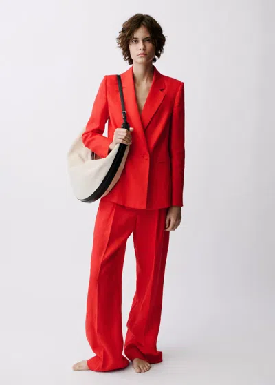 Mango Veste Rouge - Femme - Xxl -