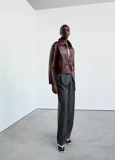 Mango Veste Sabina In Bordeaux