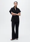 Mango Veste Taille Réglable Manches Courtes Noir - Femme - M -  In Black