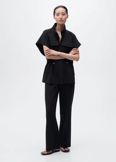 Mango Veste Taille Réglable Manches Courtes Noir - Femme - M -  In Black
