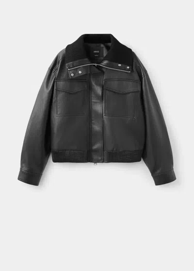 Mango Veste Tamesis In Noir