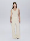 Mango V-neck Knit Top In Sand