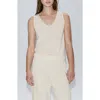 Mango V-neck Knit Top In White
