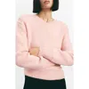 Mango V-neck Sweater In Pink