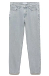 Mango Volt Regular Fit Straight Leg Jeans In Light Blue