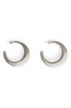 Mango Volume Hoop Earrings In Silver