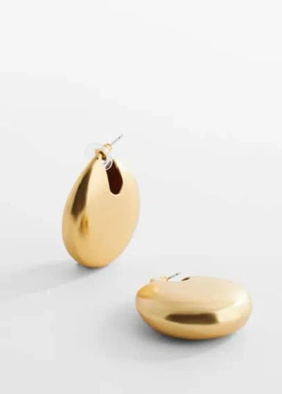 Mango Volume Oval-hoop Earrings Gold