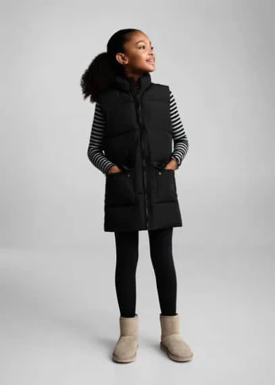 Mango Kids' Waistcoat Black