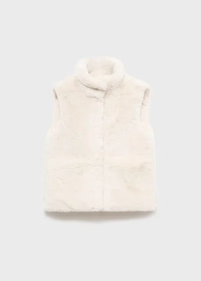 Mango Gilet Écru - Enfants - 13-14 Ans -  Kids In White