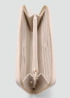 Mango Wallet With Decorative Stitching Off White In Blanc Cassé
