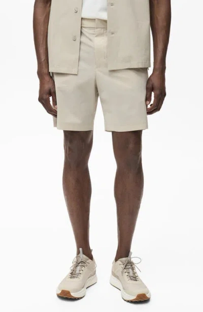 Mango Water Repellent Coolmax® Bermuda Shorts In Neutral
