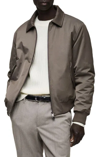 Mango Water Repellent Insulated Jacket In Medium Brown