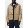Mango Quilted Water-repellent Jacket In Brown