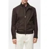 Mango Water Repellent Jacket In Chocolate