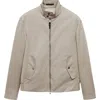 Mango Water Repellent Jacket In Ice Grey