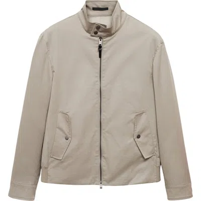 Mango Water Repellent Jacket In Ice Grey