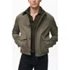 Mango Water Repellent Jacket In Green