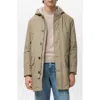 Mango Water Repellent Parka In Black