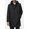 Mango Water Repellent Quilted Lining Parka In Black