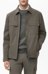 Mango Water Repellent Shirt Jacket In Multi