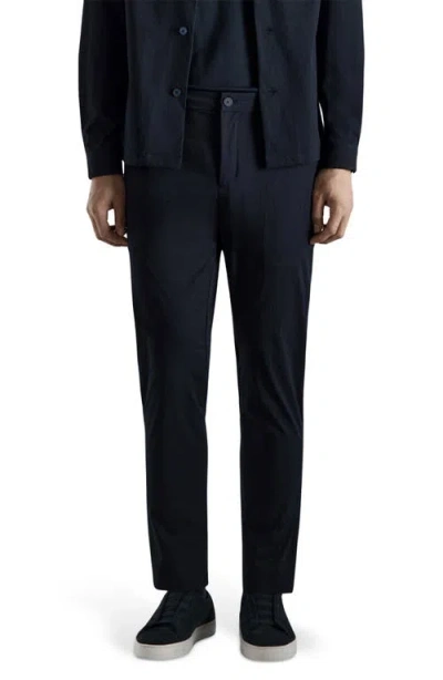 Mango Water Repellent Slim Fit Pants In Black