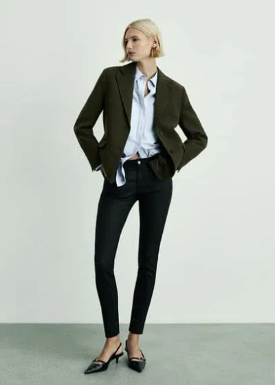 Mango Jeans Noir - Femme - 54 -