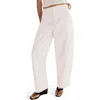 Mango Wide Leg Cargo Jeans In White